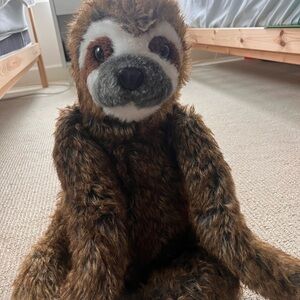 Adorable Brown Sloth Plush Toy